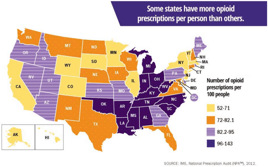 opioid prescription map