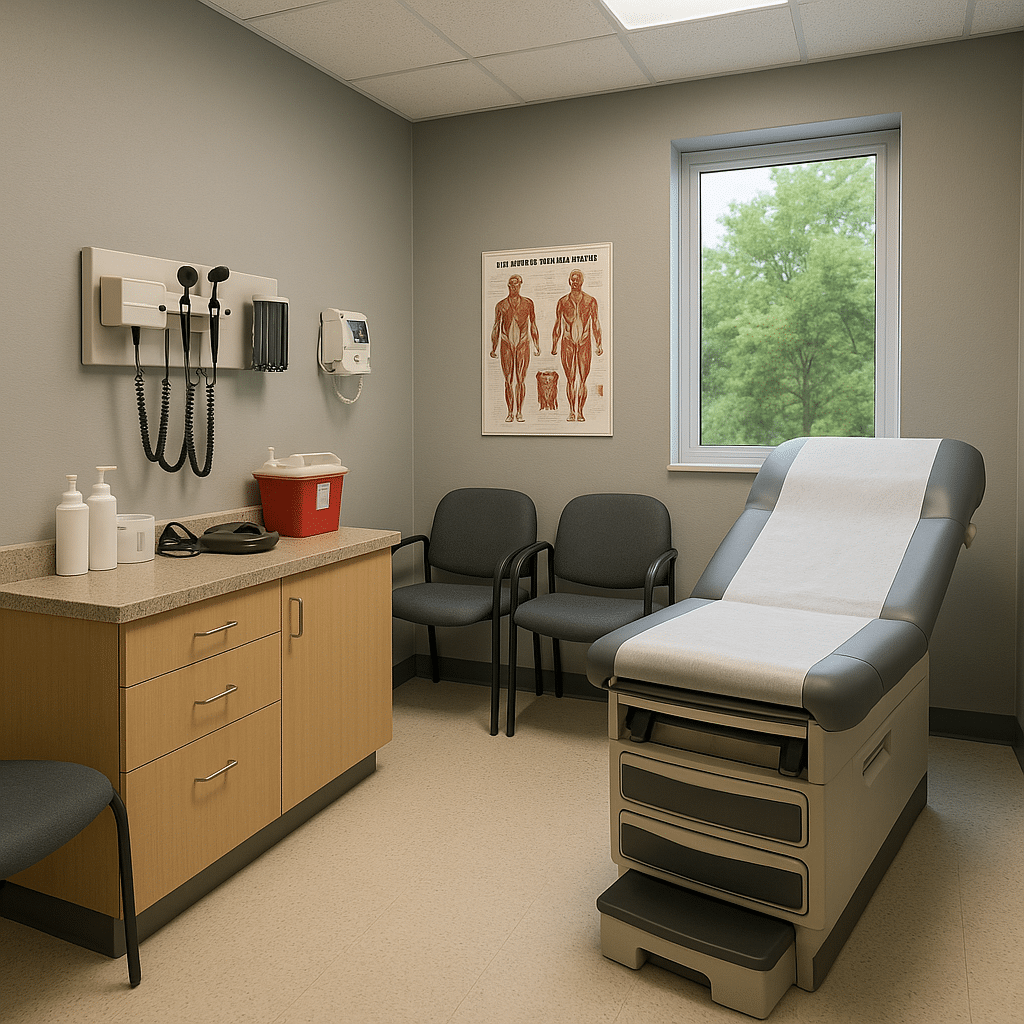 San Antonio outpatient detox exam room at Nova Recovery Center