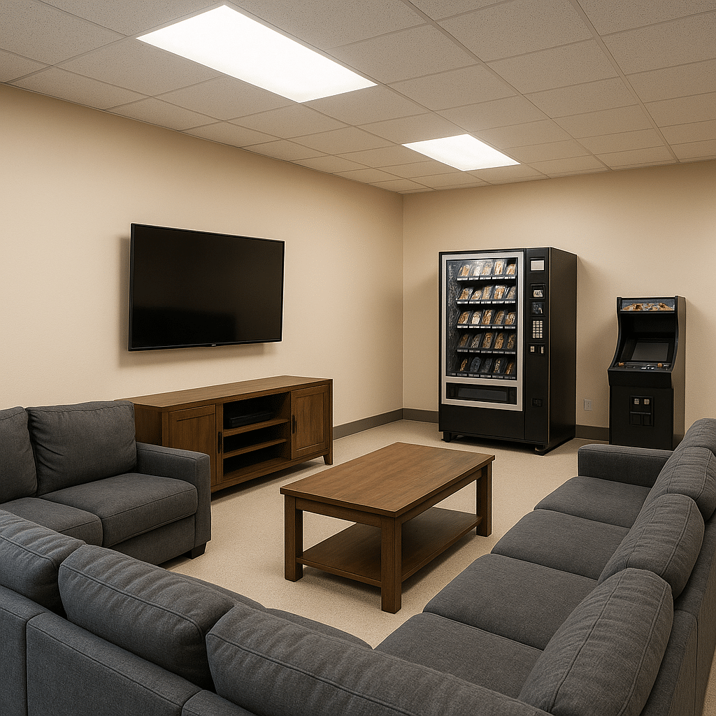 Comfortable lounge area at Nova Recovery Center San Antonio IOP